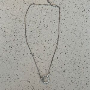 Henri bendel silver necklace